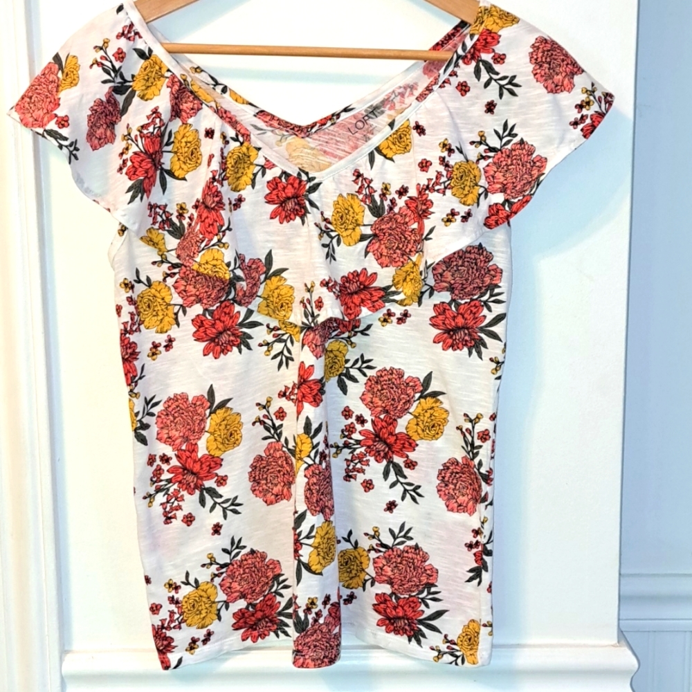 Loft Outlet Floral Print Tee